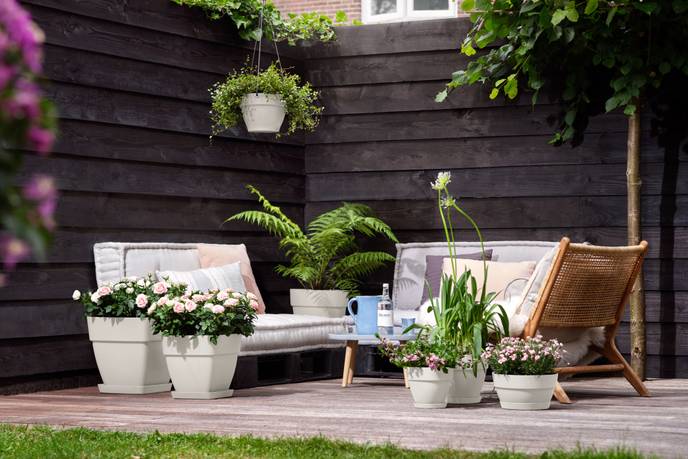 vibia campana hanging basket 26cm silky white